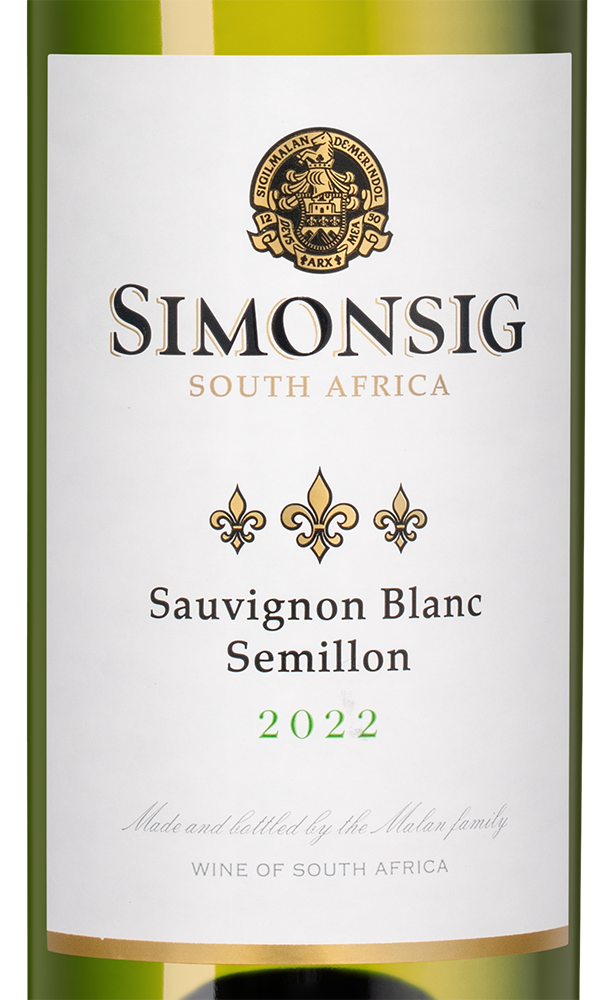 Вино Sauvignon Blanc / Semillon, Simonsig, 2022, (141064), Южная Африка, Стелленбош, белое, сухое, 0.75 л, Совиньон Блан / Семильон, цена 1493 рублей