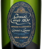 Белое шампанское и игристое вино из Лангедок-Руссильона Grande Cuvee 1531 Cremant de Limoux Brut Reserve в подарочной упаковке