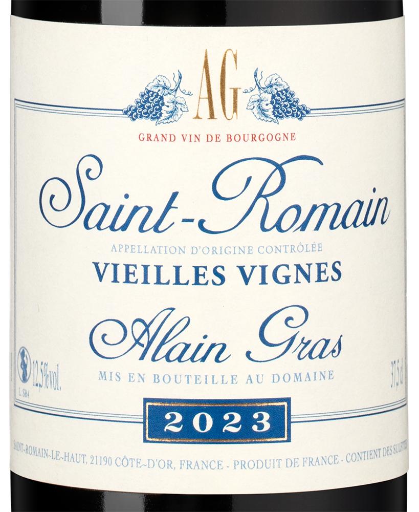 Вино Saint-Romain Rouge, Domaine Alain Gras, 2023, 0.375л, (155281), Франция, Бургундия, красное, сухое, 0.375 л, Сен-Ромен Руж, цена 8490 рублей