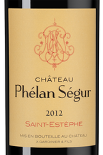 Вино Chateau Phelan Segur, (139359), красное сухое, 2012 г., 0.75 л, Шато Фелан Сегюр цена 13490 рублей