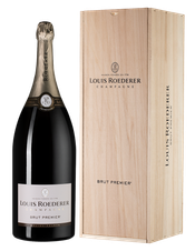 Шампанское Louis Roederer Brut Premier (wooden gift box), (129830), gift box в подарочной упаковке, белое брют, 6 л, Брют Премьер цена 159990 рублей