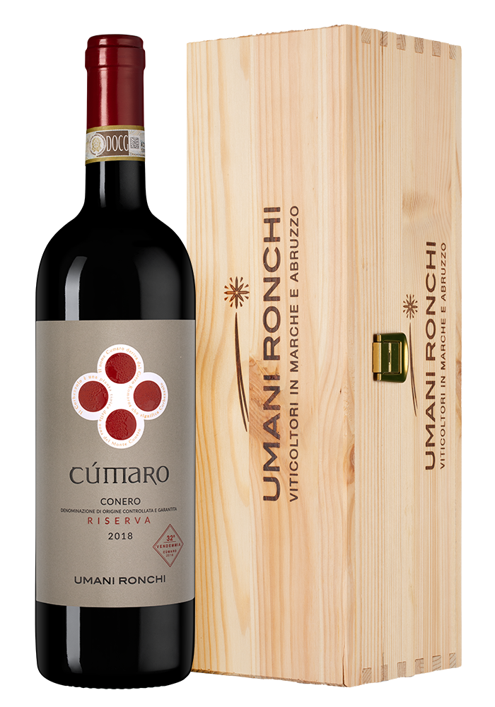 Вино Cumaro в подарочной упаковке, Umani Ronchi, 2018, (140239), Италия, Марке, красное, сухое, 0.75 л, Кумаро, цена 9990 рублей