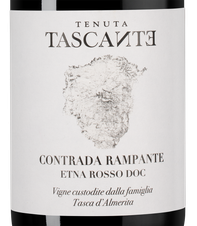 Вино Tenuta Tascante Contrada Rampante, (140004), красное сухое, 2019 г., 0.75 л, Тенута Тасканте Контрада Рампанте цена 11490 рублей