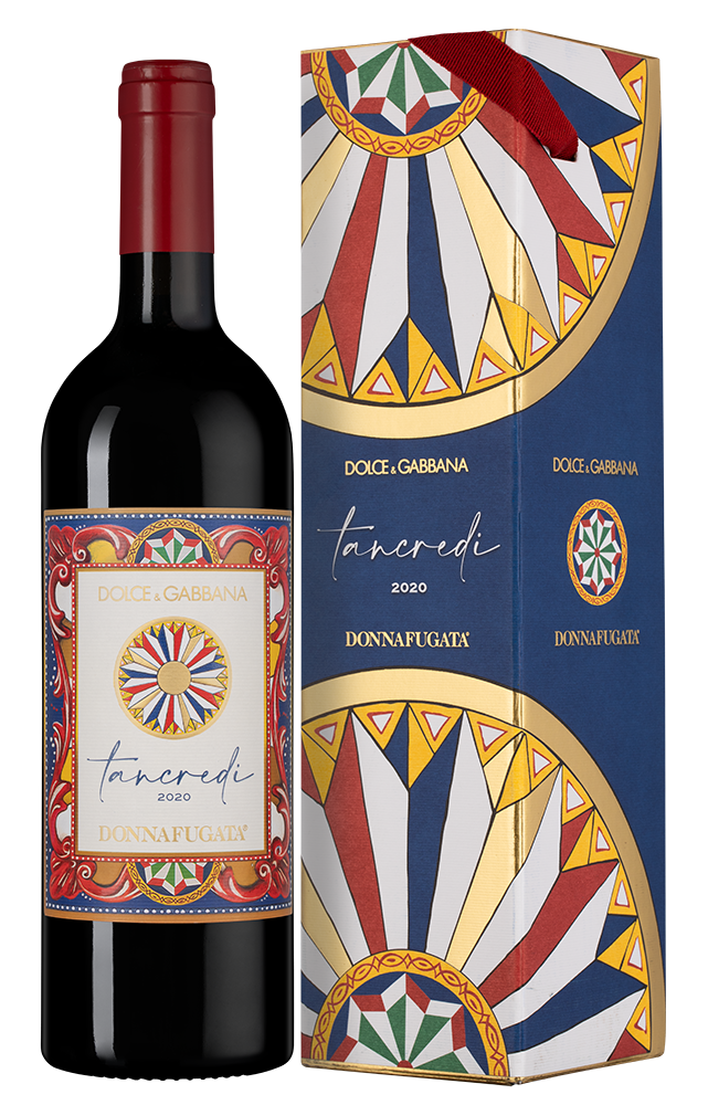 Вино Dolce&Gabbana Tancredi в подарочной упаковке, Donnafugata, 2020, (150827), Италия, Сицилия, красное, сухое, 0.75 л, Танкреди, цена 13490 рублей