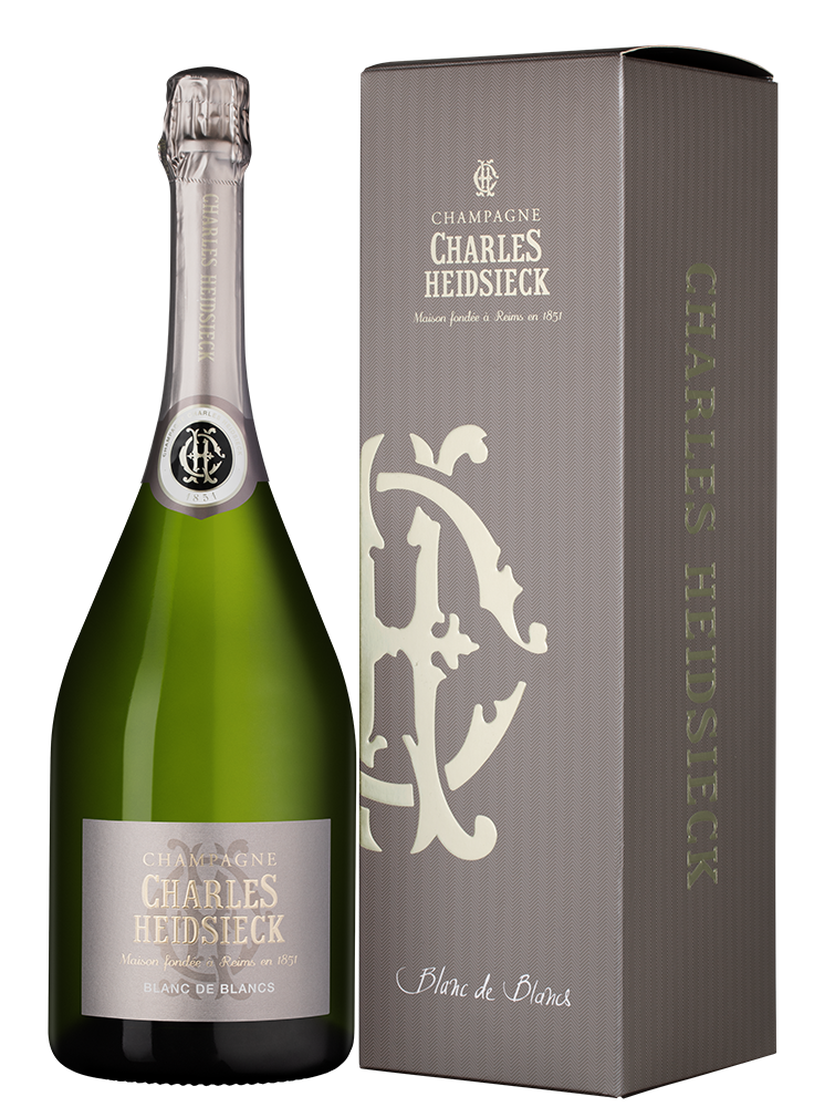 Шампанское Blanc de Blancs Brut, Charles Heidsieck, 1.5л, (159097), Франция, Шампань, белое, брют, 1.5 л, Блан де Блан Брют, цена 57490 рублей