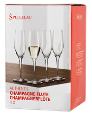 Для шампанского Набор из 4-х бокалов Spiegelau Authentis для шампанского, (112307), Германия, 0.19 л, Бокал Шпигелау Аутентис флюте для шампанского цена 6560 рублей
