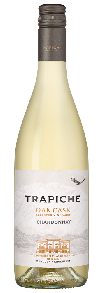 Вино Chardonnay Oak Cask, Trapiche, 2025, (155172), Аргентина, Мендоса, белое, сухое, 0.75 л, Шардоне Оук Каск, цена 1323 рублей