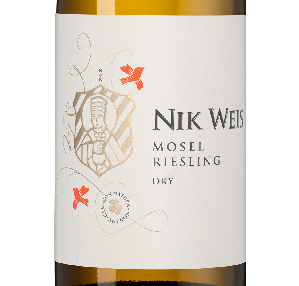 Вино Riesling, Nik Weis St. Urbans-Hof, 2022, (143978), Германия, Мозель, белое, полусухое, 0.75 л, Рислинг, цена 2023 рублей
