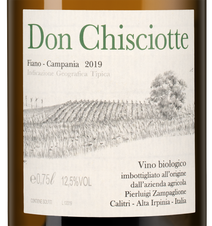 Вино Fiano Don Chisciotte, (124910), белое полусухое, 2019 г., 0.75 л, Фиано Дон Кишотте цена 5790 рублей