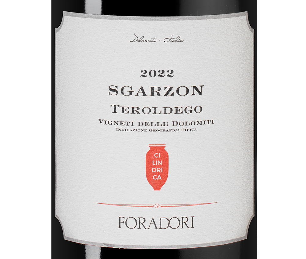 Вино Sgarzon Cilindrica, Foradori, 2022, (154435), Италия, Трентино-Альто Адидже, красное, сухое, 0.75 л, Сгарцон Чилиндрика, цена 14490 рублей