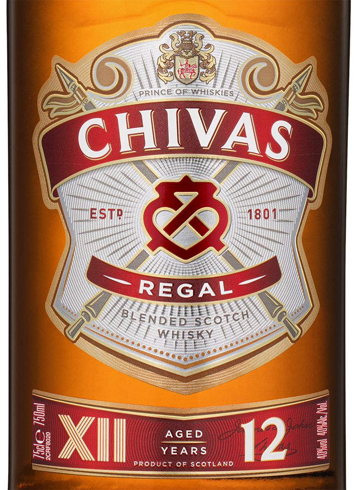 Виски Chivas Regal 12 Years Old, (158115), Шотландия, 0.75 л, Чивас Ригал 12 Лет, цена 3190 рублей