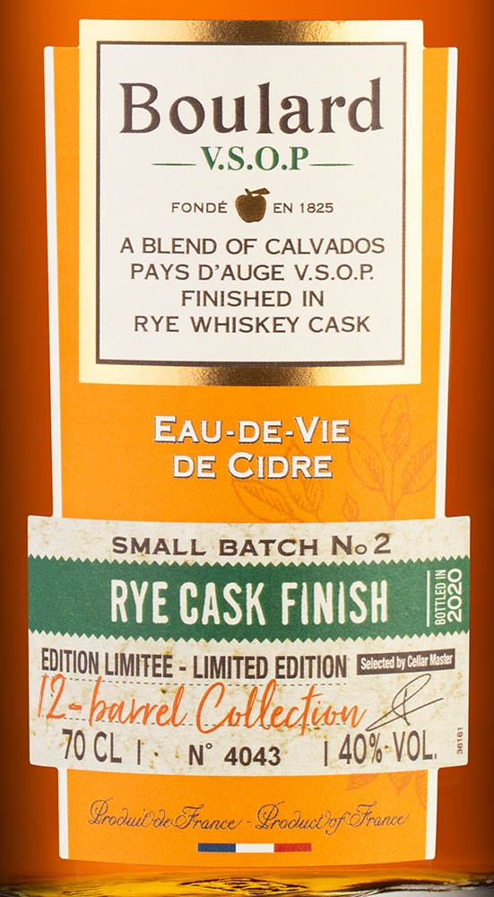 Кальвадос Boulard VSOP Rye Cask Finish, (138533), Франция, 0.7 л, Булар VSOP Рай Каск Финиш, цена 11490 рублей