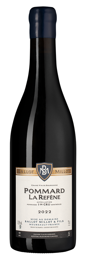 Вино Pommard Premier Cru La Refene, Domaine Ballot Millot et Fils, 2022, (148993), Франция, Бургундия, красное, сухое, 0.75 л, Поммар Премье Крю Ля Рефен, цена 29990 рублей