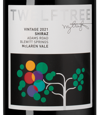 Вино Twelftree Shiraz Adams Road Blewitt Springs, (142144), красное сухое, 2021 г., 0.75 л, Твелфтри Шираз Адамс Роуд Блюитт Спрингс цена 8990 рублей