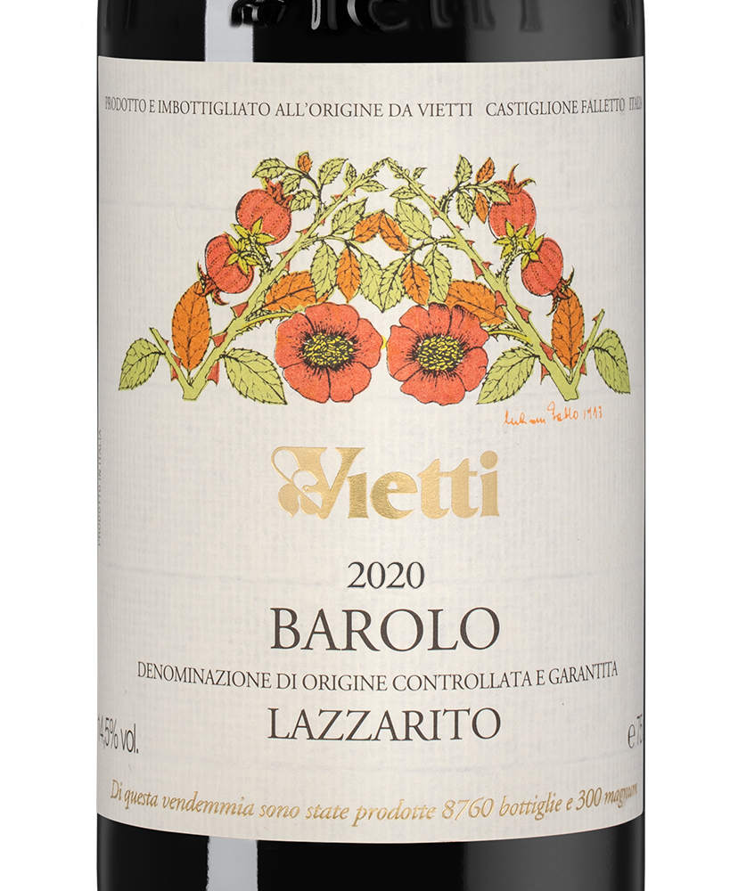 Вино Barolo Lazzarito, Vietti, 2020, (150979), Италия, Пьемонт, красное, сухое, 0.75 л, Бароло Лаццарито, цена 64990 рублей
