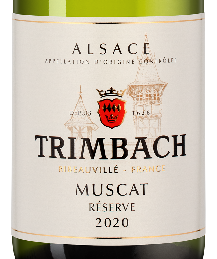 Вино Muscat Reserve, Trimbach, 2020, (139592), Франция, Эльзас, белое, полусухое, 0.75 л, Мюска Резерв, цена 6990 рублей