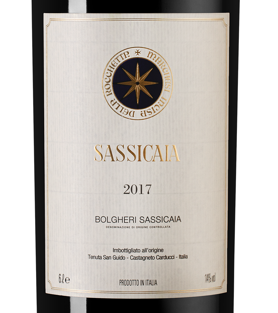 Вино Sassicaia, Tenuta San Guido, 2017, 6л, (122751), Италия, Тоскана, красное, сухое, 6 л, Сассикайя, цена 1999990 рублей