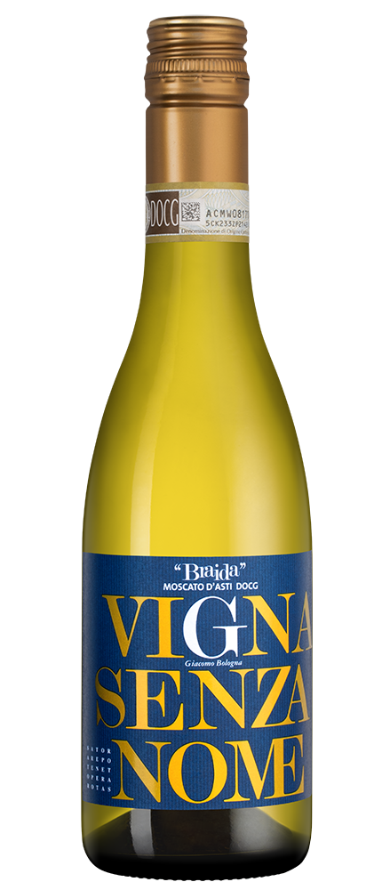 Шипучее вино Vigna Senza Nome, Braida, 2023, 0.375л, (146249), Италия, Пьемонт, белое, сладкое, 0.375 л, Винья Сенца Номе, цена 2990 рублей