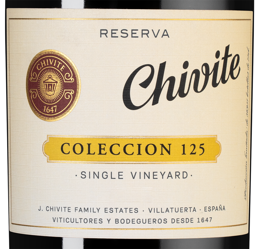 Вино Coleccion 125 Reserva, Bodegas Chivite, 2019, (147066), Испания, Наварра, красное, сухое, 0.75 л, Колексьон 125 Ресерва, цена 8990 рублей