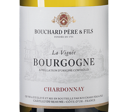 Вино Bourgogne Chardonnay La Vignee, (108095), белое сухое, 2016 г., 0.75 л, Бургонь Шардоне Ла Винье цена 5690 рублей