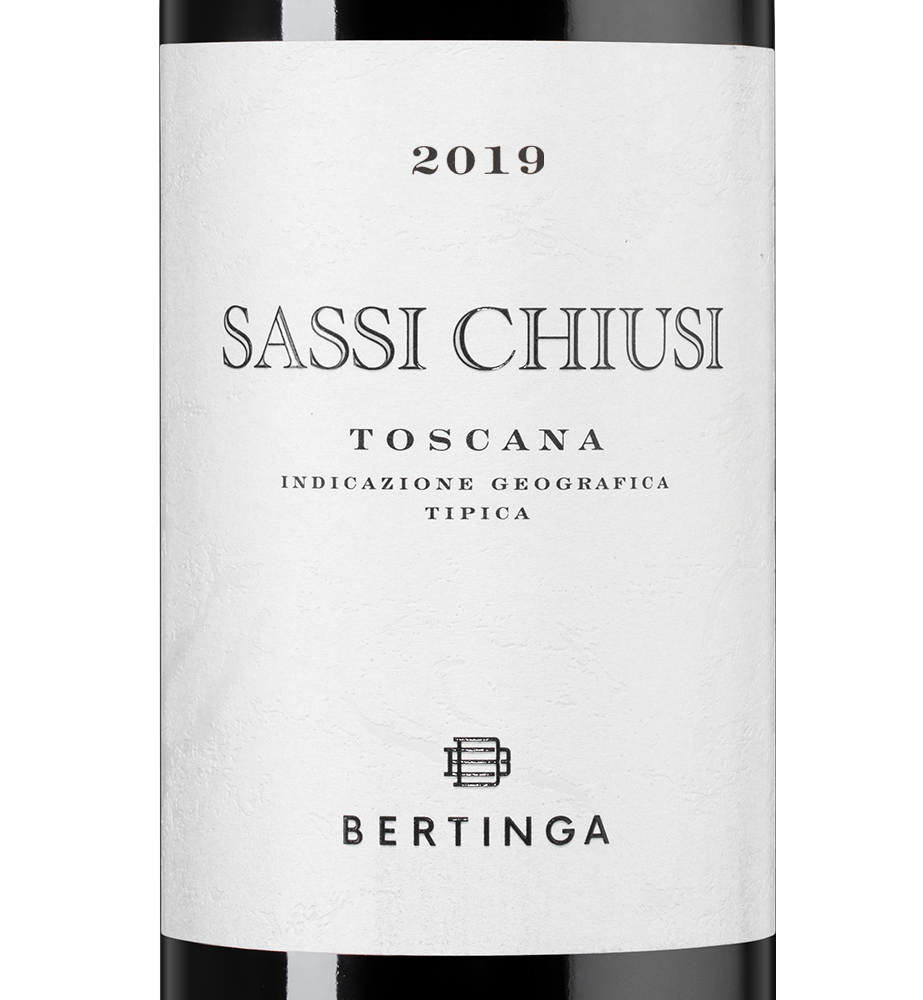 Вино Sassi Chiusi, Bertinga, 2019, (149030), Италия, Тоскана, красное, сухое, 0.75 л, Сасси Кьюзи, цена 6990 рублей