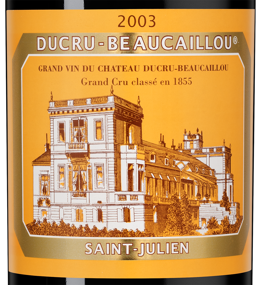 Вино Chateau Ducru-Beaucaillou (Saint-Julien), 2003, (145497), Франция, Бордо, красное, сухое, 0.75 л, Шато Дюкрю-Бокайю, цена 92490 рублей