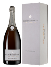 Шампанское Louis Roederer Brut Premier (Deluxe gift box), (103011), gift box в подарочной упаковке, белое брют, 1.5 л, Брют Премьер цена 33990 рублей