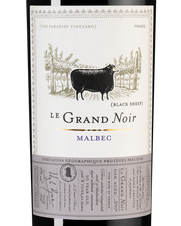 Вино Le Grand Noir Malbec, (121609), красное полусухое, 2019 г., 0.75 л, Ле Гран Нуар Мальбек цена 1120 рублей