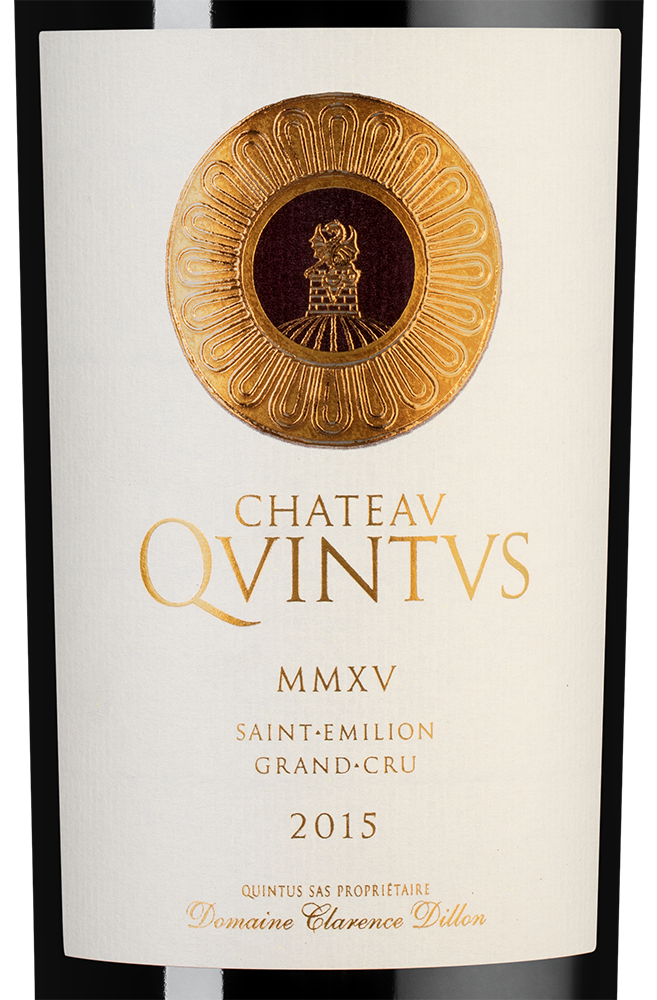 Вино Chateau Quintus (Saint-Emilion Grand Cru), 2015, (137375), Франция, Бордо, красное, сухое, 0.75 л, Шато Кинтюс, цена 46490 рублей