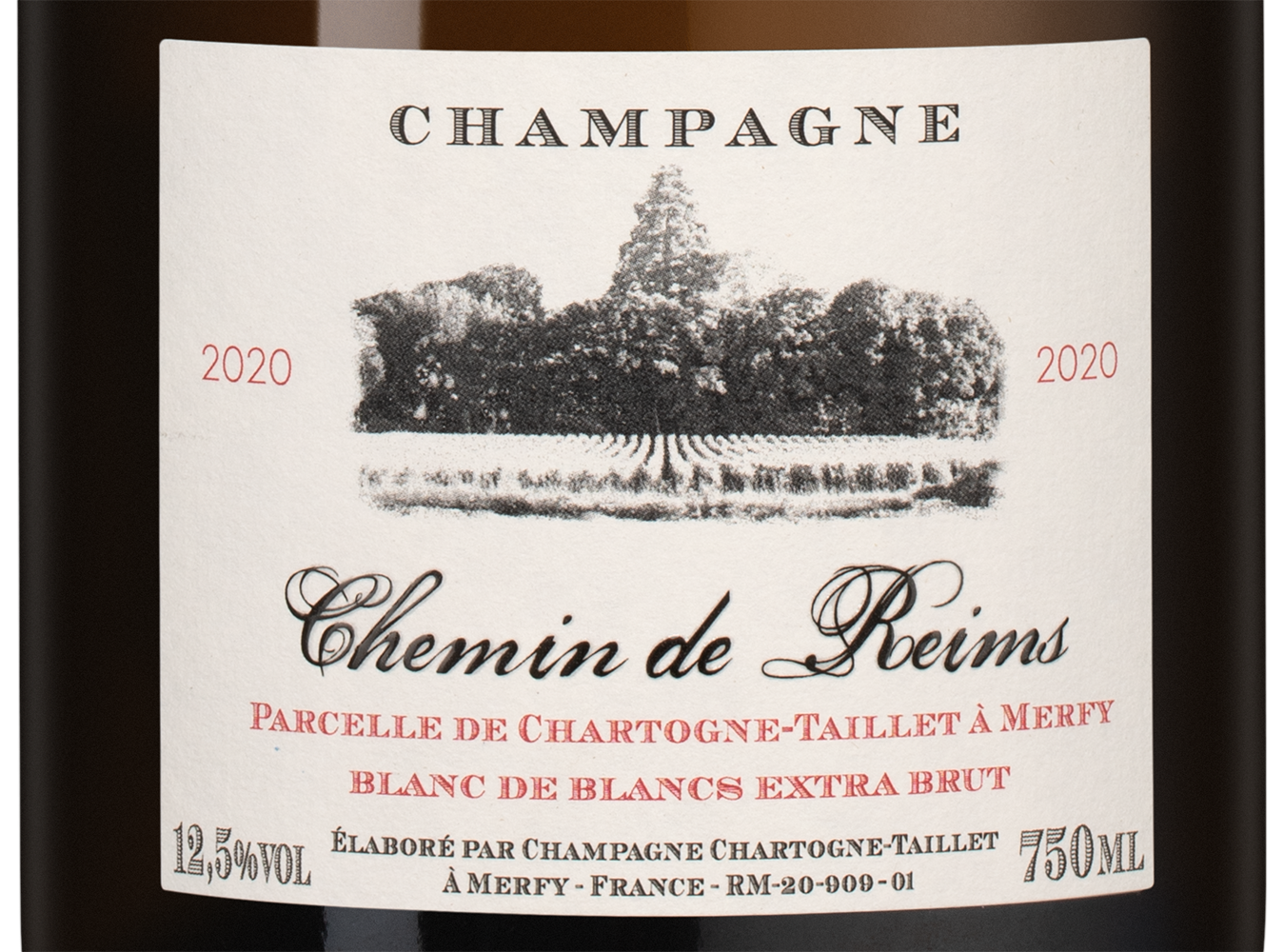 Шампанское Chemin de Reims Extra Brut, Chartogne-Taillet, 2020, (154969), Франция, Шампань, белое, экстра брют, 0.75 л, Шемен де Реймс Экстра Брют, цена 23490 рублей