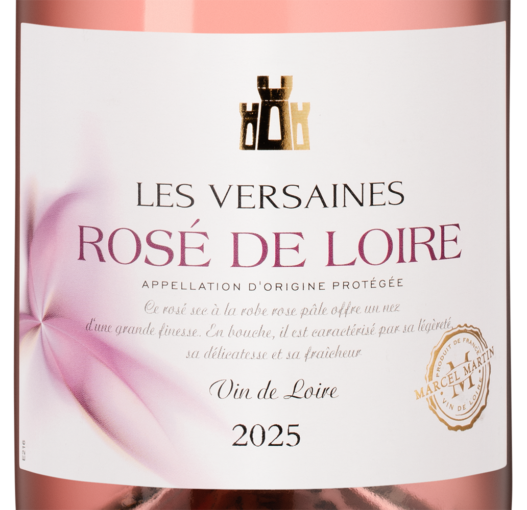 Вино Rose de Loire les Versaines, Marcel Martin, 2025, (160311), Франция, Долина Луары, розовое, сухое, 0.75 л, Розе де Луар ле Версен, цена 2490 рублей
