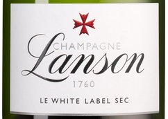 Белое полусухое шампанское и игристое вино Le White Label Sec