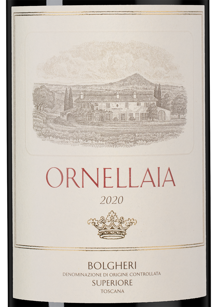 Вино Ornellaia, 2020, (143630), Италия, Тоскана, красное, сухое, 0.75 л, Орнеллайя, цена 97490 рублей