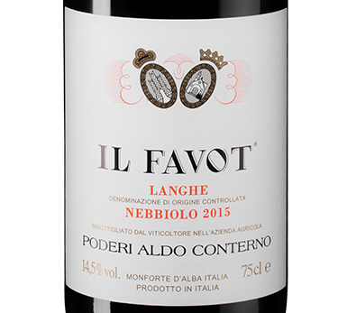 Вино Langhe Nebbiolo Il Favot, Aldo Conterno, 2015, (112446), Италия, Пьемонт, красное, сухое, 0.75 л, Ланге Неббиоло иль Фавот, цена 15990 рублей