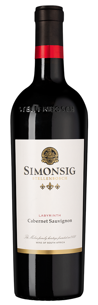 Вино Cabernet Sauvignon Labyrinth, Simonsig, 2022, (160392), Южная Африка, Стелленбош, красное, сухое, 0.75 л, Каберне Совиньон Лабиринт, цена 3353 рублей