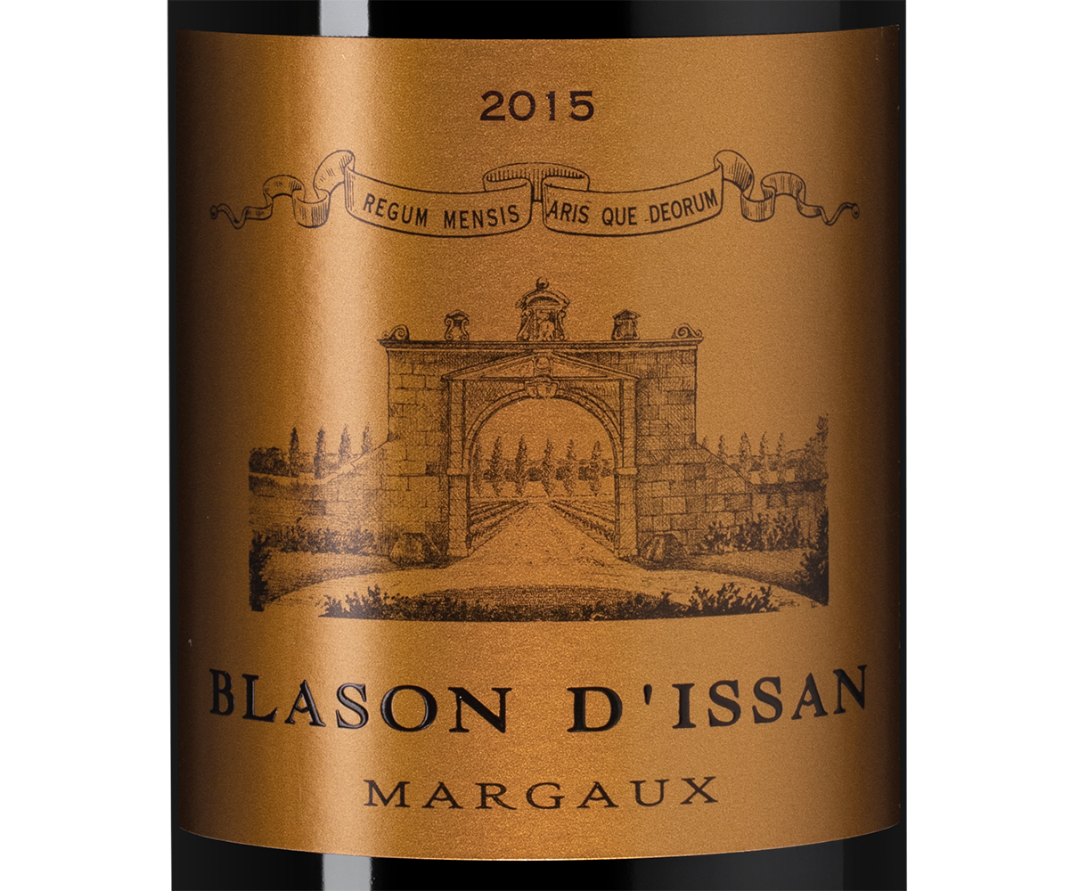 Вино Blason d'Issan (Margaux), Chateau d'Issan, 2015, (151092), Франция, Бордо, красное, сухое, 0.75 л, Блазон д'Иссан, цена 9990 рублей