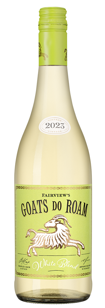 Вино Goats do Roam White, Fairview, 2023, (145767), Южная Африка, Вестерн Кейп, белое, сухое, 0.75 л, Гоутс ду Роум Уайт, цена 2490 рублей