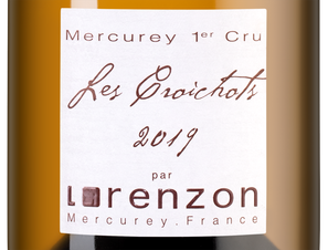 Вино Mercurey Premier Cru Les Croichots, (133797), белое сухое, 2019 г., 0.75 л, Меркюре Премье Крю Ле Круашо цена 11490 рублей