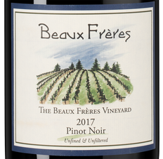 Вино The Beaux Freres Vineyard Pinot Noir, (137202), красное сухое, 2017 г., 0.75 л, Бо Фрер Виньярдс Пино Нуар цена 34990 рублей