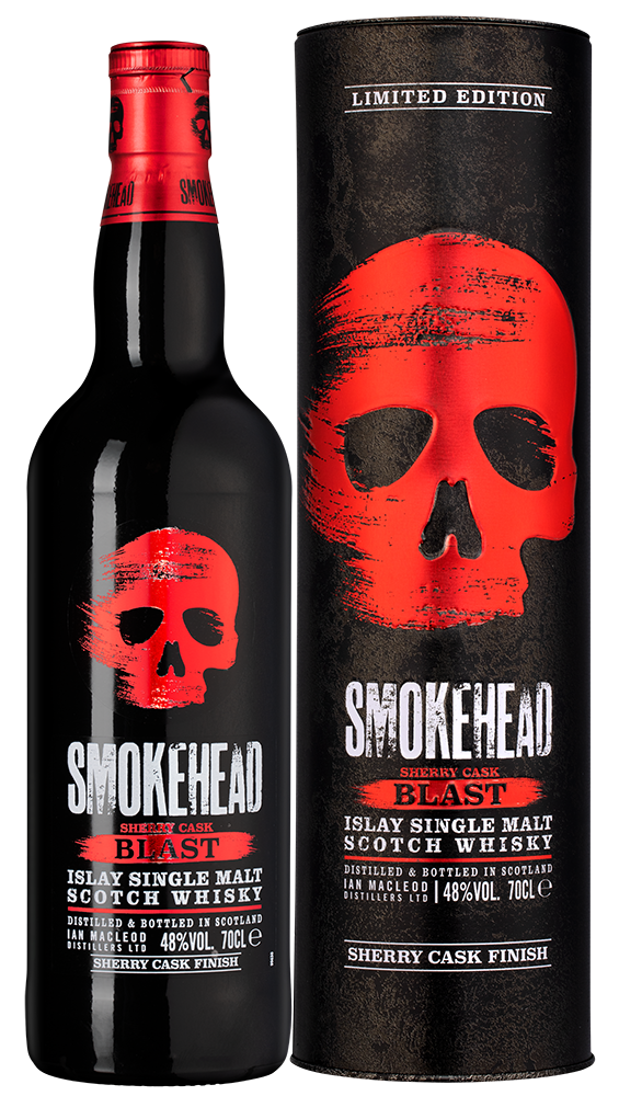 Виски Smokehead Sherry Cask Blast в подарочной упаковке, (155352), Шотландия, Айла, 0.7 л, Смоукхед Шерри Бомб Каск Бласт, цена 13490 рублей