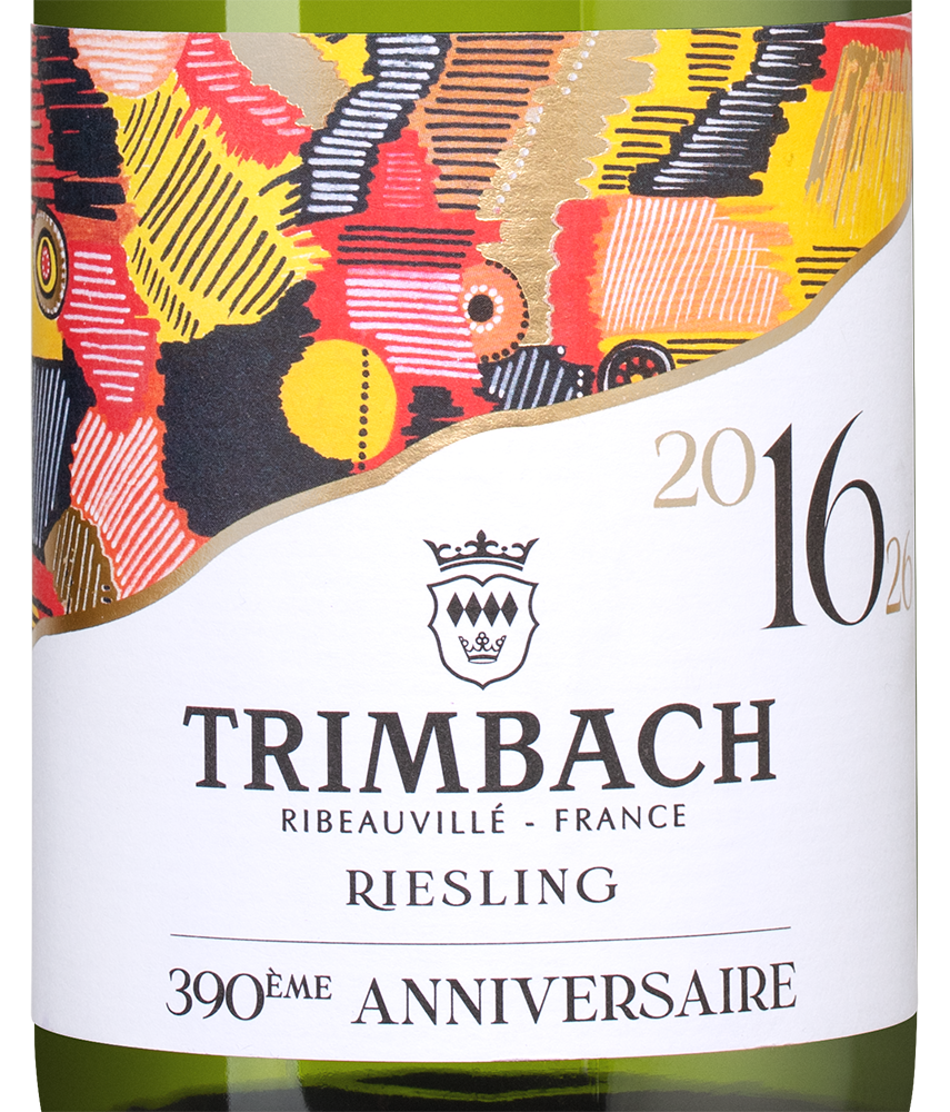 Вино Riesling 390eme Anniversaire, Trimbach, 2016, (133115), Франция, Эльзас, белое, сухое, 0.75 л, Рислинг Труасон Катрован Дизьем Аниверсер, цена 7990 рублей