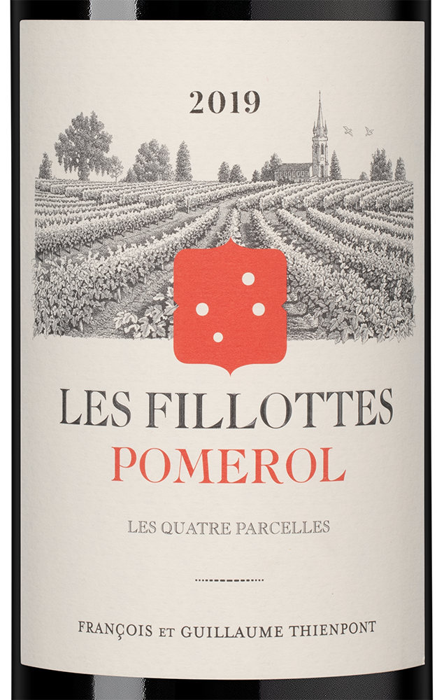 Вино Les Fillottes (Pomerol), Francois Thienpont, 2019, (154163), Франция, Бордо, красное, сухое, 0.75 л, Ле Фийот, цена 18490 рублей