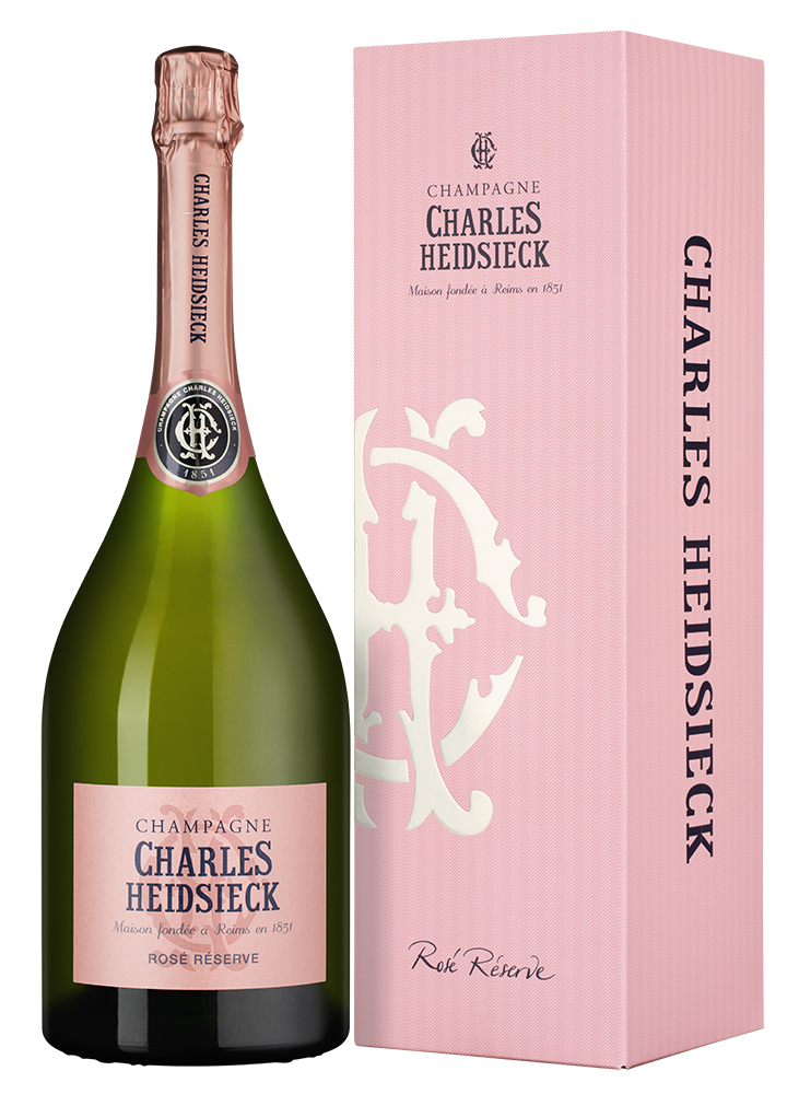 Шампанское Rose Reserve Brut в подарочной упаковке, Charles Heidsieck, 1.5л, (148574), Франция, Шампань, розовое, брют, 1.5 л, Розе Резерв Брют, цена 57490 рублей
