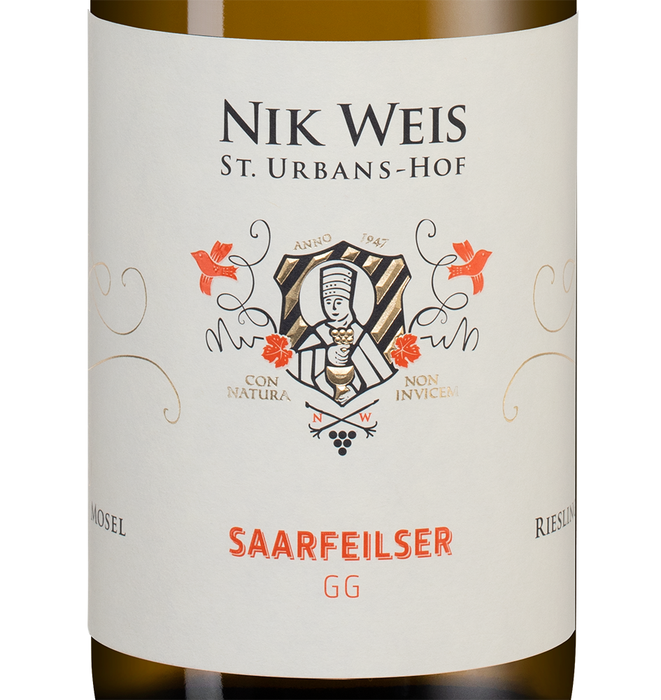Вино Saarfeilser GG, Nik Weis St. Urbans-Hof, 2021, (142683), Германия, Мозель, белое, сухое, 0.75 л, Заарфайльзер ГГ, цена 11190 рублей