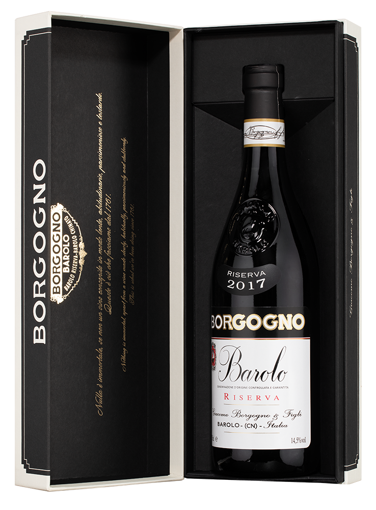 Вино Barolo Riserva в подарочной упаковке, Borgogno, 2017, (151313), Италия, Пьемонт, красное, сухое, 0.75 л, Бароло Ризерва, цена 62490 рублей