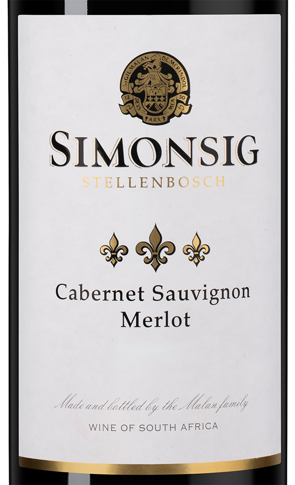 Вино Cabernet Sauvignon / Merlot, Simonsig, 2024, (159670), Южная Африка, Стелленбош, красное, полусухое, 0.75 л, Каберне Совиньон / Мерло, цена 1990 рублей