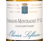 Вино с гармоничной кислотностью Chassagne-Montrachet Premier Cru Clos Saint Marc