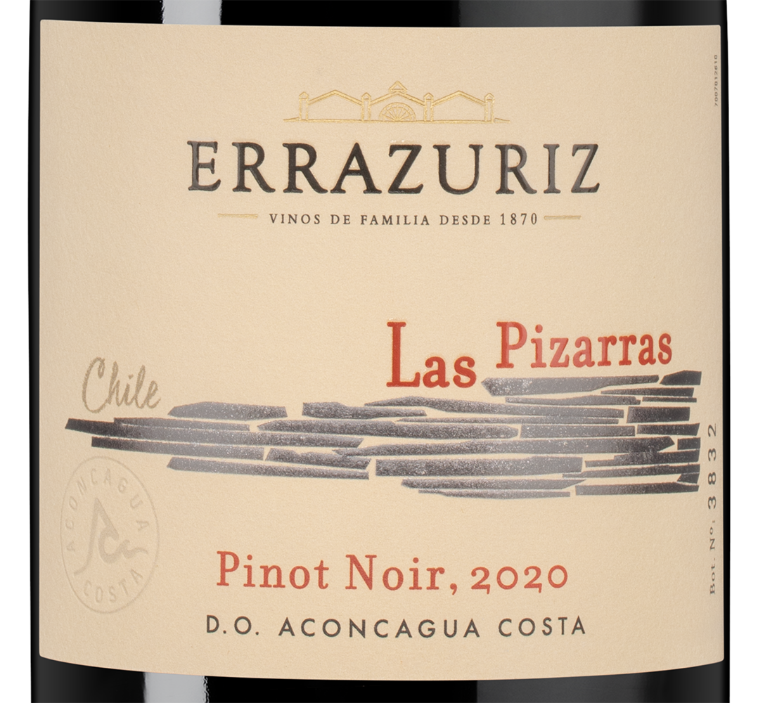 Вино Las Pizarras Pinot Noir, Errazuriz, 2020, (138005), Чили, Аконкагуа, красное, сухое, 0.75 л, Лас Писаррас Пино Нуар, цена 24990 рублей