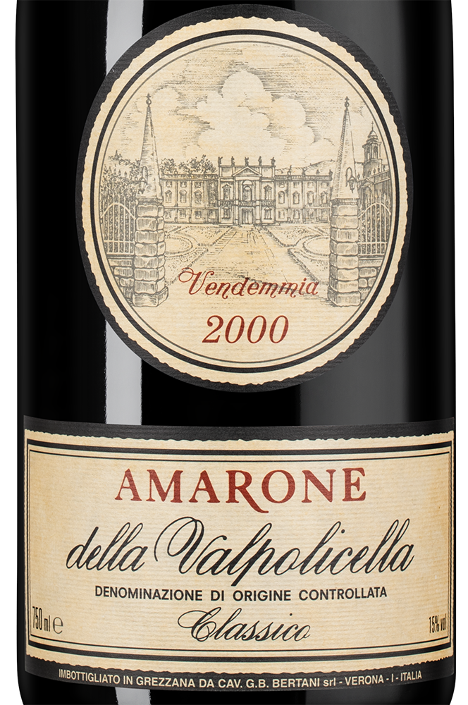 Вино Amarone della Valpolicella Classico, Bertani, 2000, (139367), Италия, Венето, красное, полусухое, 0.75 л, Амароне делла Вальполичелла Классико, цена 87490 рублей