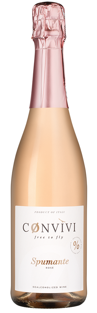 Игристое вино безалкогольное Spumante Rose, Convivi, (154817), Италия, Фриули-Венеция-Джулия, 0.75 л, Спуманте Розе Безалкогольное, цена 2093 рублей